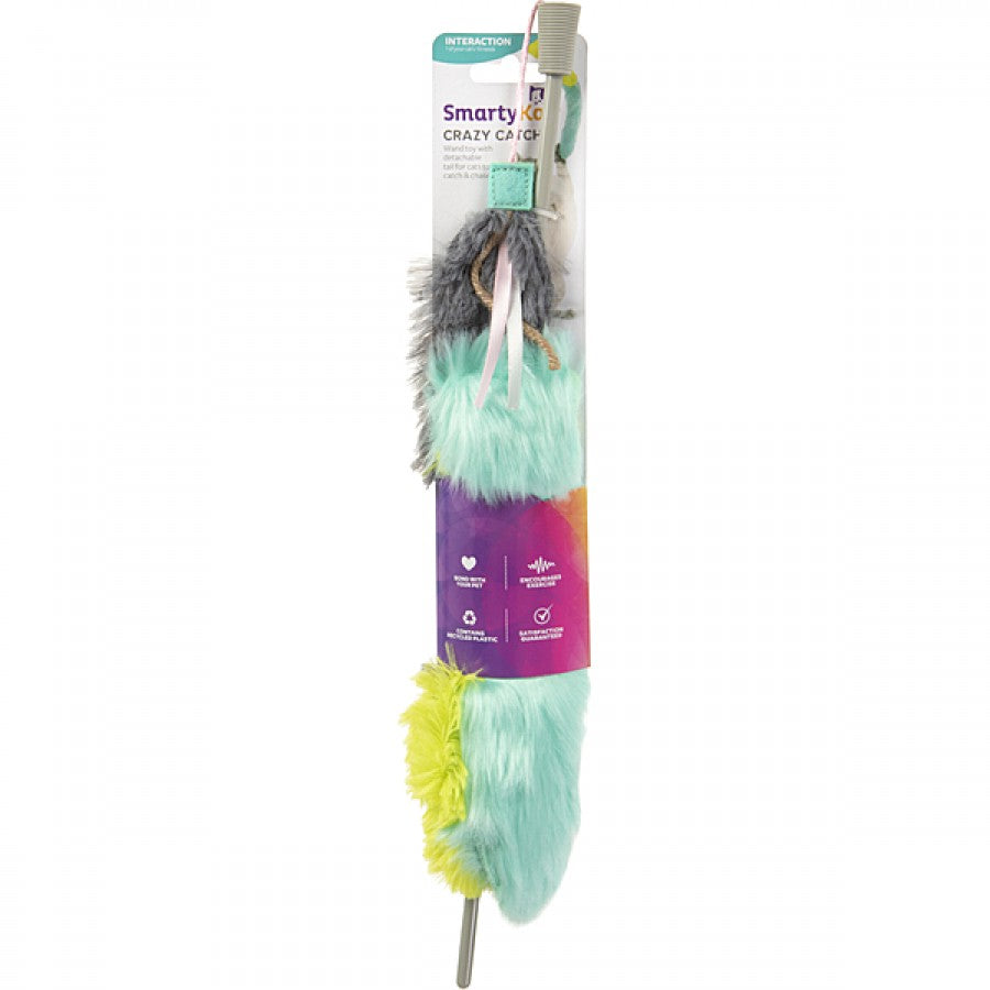 SmartyKat - Crazy Catch Breakaway Plush Catnip Wand - 76.2CM (2.5ft)