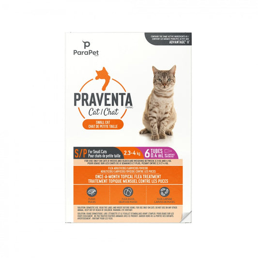 LocalID_71231 Parapet - Praventa for SMALL Cats - 2.3 - 4KG - 6 Tubes