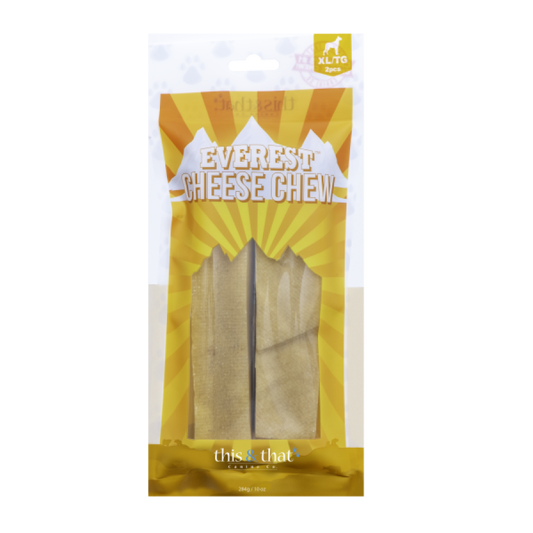 LocalID_69901 This & That - Everest CHEESE Chew Dog Treat - XLARGE - 284GM (10oz) - 2PK