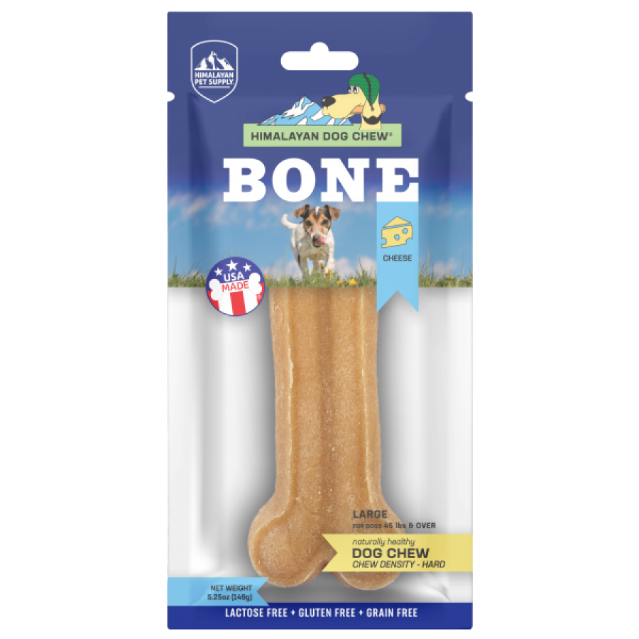 Himalayan Dog Chew - MEDIUM Yaky Original Flavor BONE Dog Chew - 45LBS and under - 92GM (3.25oz)