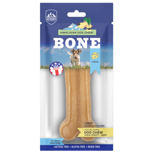 Himalayan Dog Chew - MEDIUM Yaky Original Flavor BONE Dog Chew - 45LBS and under - 92GM (3.25oz)