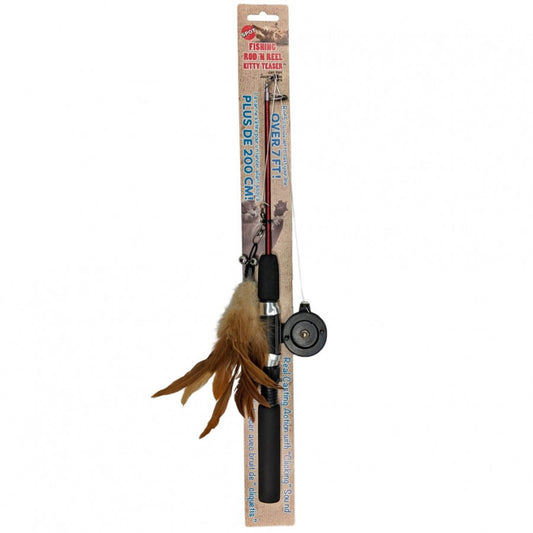 LocalID_47315 Ethical - Fishing Rod N Reel Kitty Teaser - 200cm (7ft)