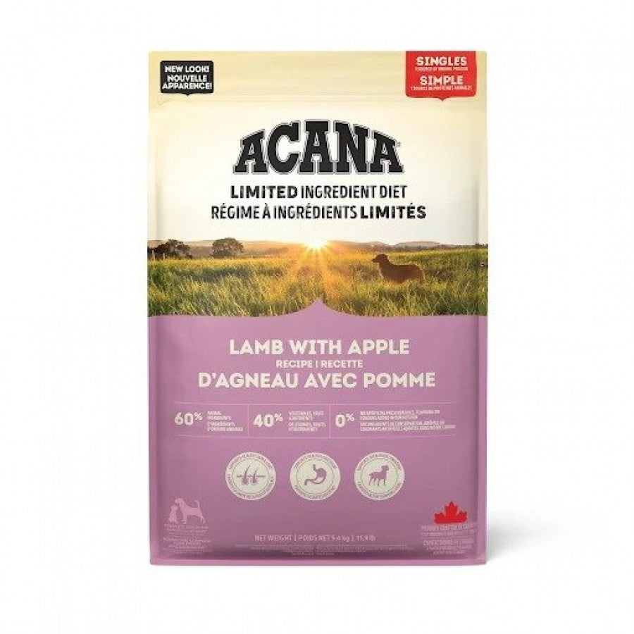 Champion Foods - Acana LID LAMB and APPLE Formula Dry Dog Food - 10.8KG (23.8lb)