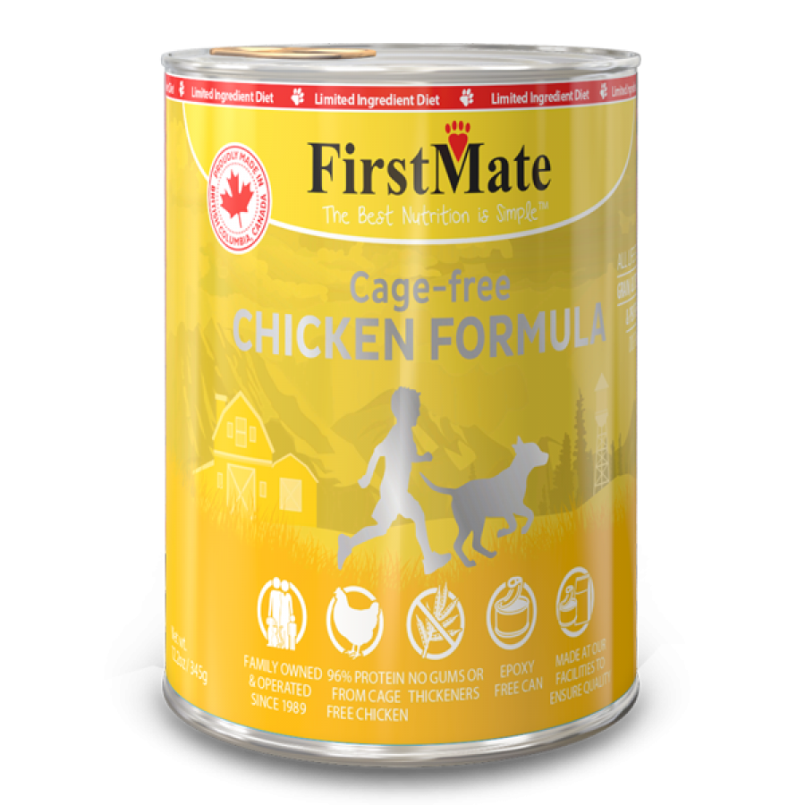 FirstMate - LID GF Can CHICKEN Wet Dog Food - 354GM (12.2oz)