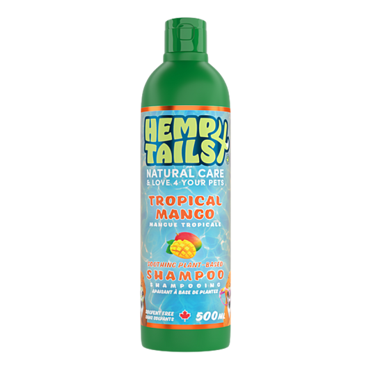 *S.O. - Up to 2 Week Wait* Hemp 4 Tails - Natural Tropical Mango Dog Shampoo - 500ML (16.9oz)