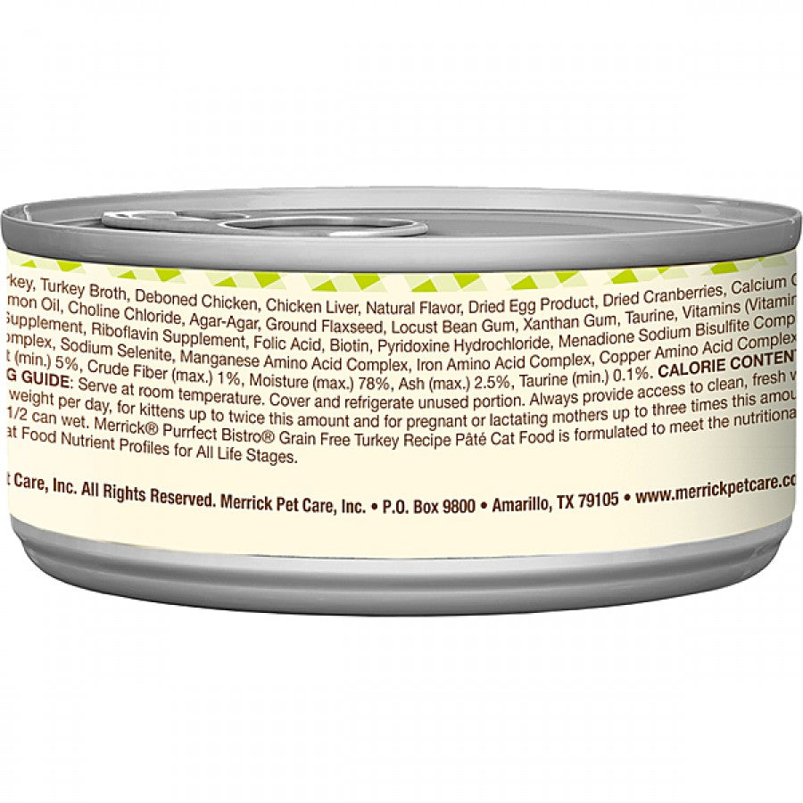 Merrick - TURKEY Pate Classic Wet Cat Food - 156GM (5.5oz)