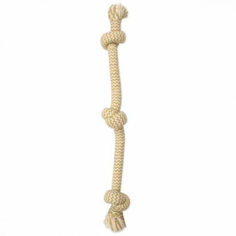 Mammoth - Extra Peanut Butter 3 Knot Tug Dog Toy - SMALL - 38.1CM (15in)