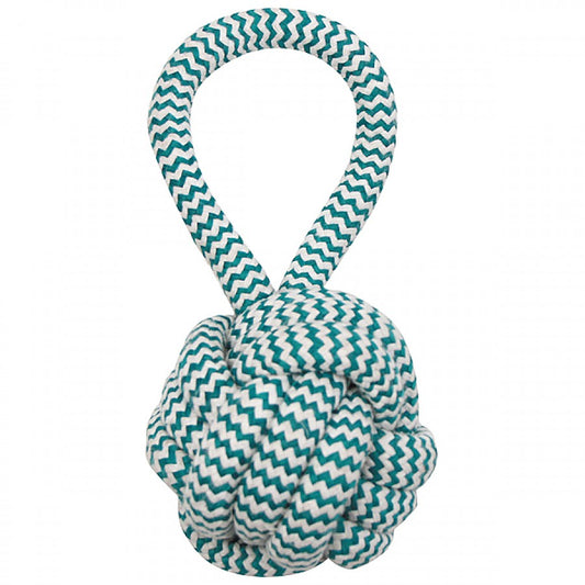 Mammoth Pet Products - Extra Fresh Monkey Fist Ball with Handle Dog Toy - MEDIUM - 9.5CM (3.75in)