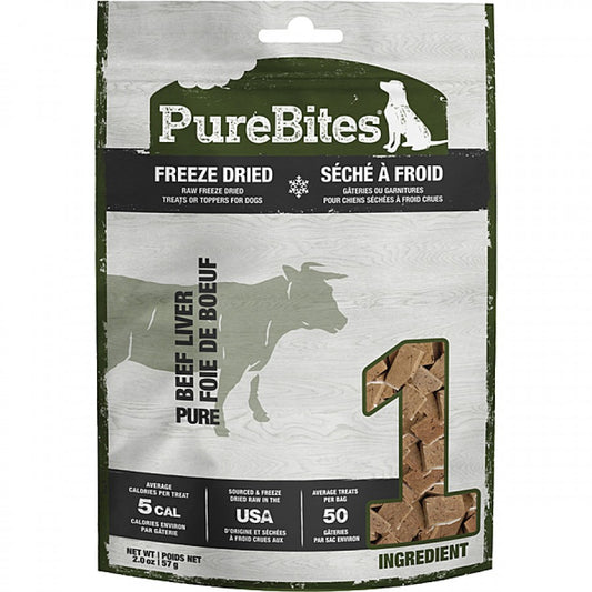 PureBites - Freeze Dried BEEF LIVER Dog Treats - 57GM (2oz)