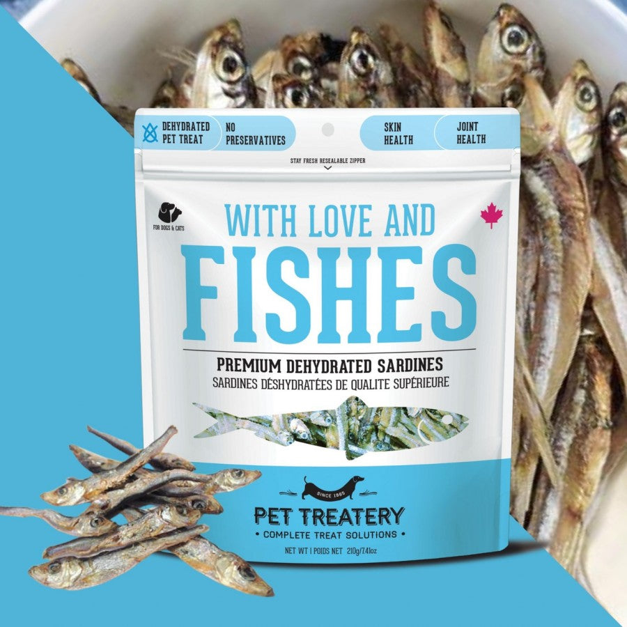 LocalID_68297 Granville Island Pet Treatery - Dried SARDINES - Large - 400GM (14.11oz)