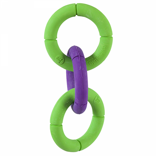 LocalID_69728 JW Pets - Invincible Chains Triple Dog Toy - SMALL - 20CM (8in)