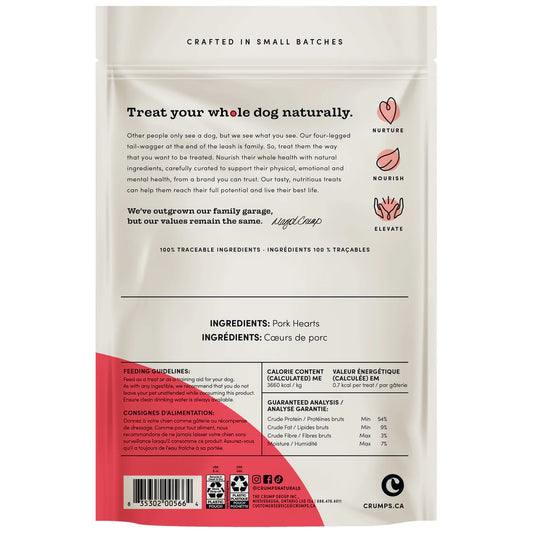LocalID_70771 Crumps' Naturals - Mini Trainers FD PORK HEART Dog Treat