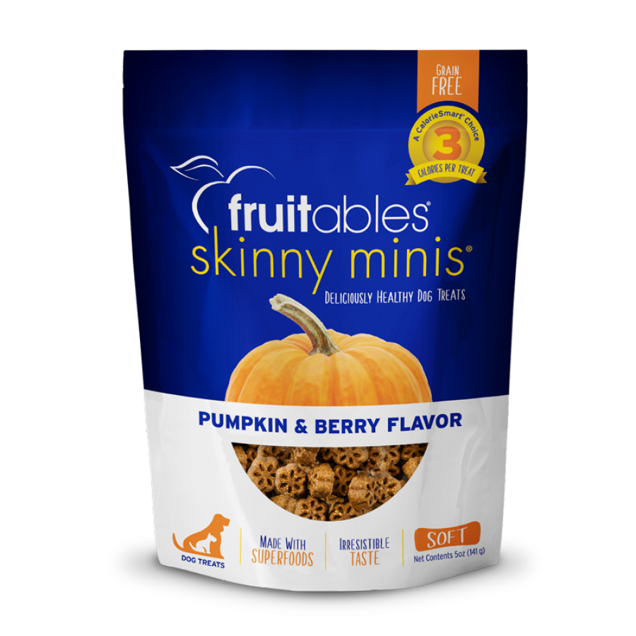 Fruitables - Skinny Minis PUMPKIN BERRY Chewy Dog Treats - 141GM (5oz)