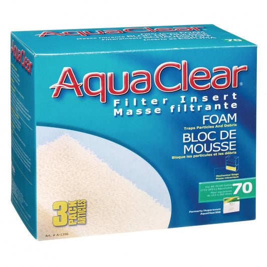 LocalID_64278 AquaClear 70 Foam Filter Insert - 3 pack - 40-70gal