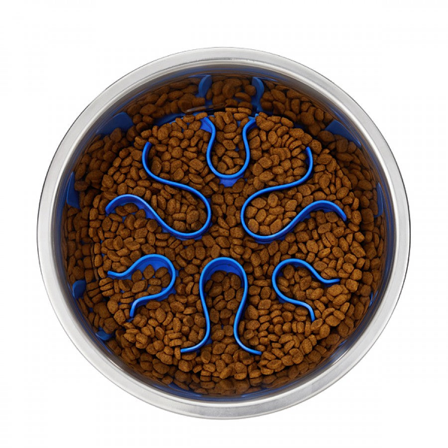 *DISC* Outward Hound - Fun Feeder - STAINLESS STEEL - MEDIUM - 21.5CM (8.5in)