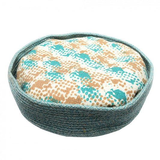 LocalID_63196 Resploot - Rope Basket Bed - BENGAL Print - 35x12CM (14x5in)