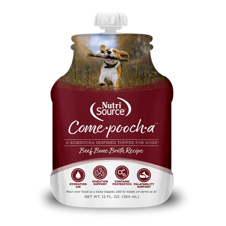 LocalID_67137 NutriSource - Come-Pooch-A BEEF BONE BROTH Dog Topper - 354ML (12oz)