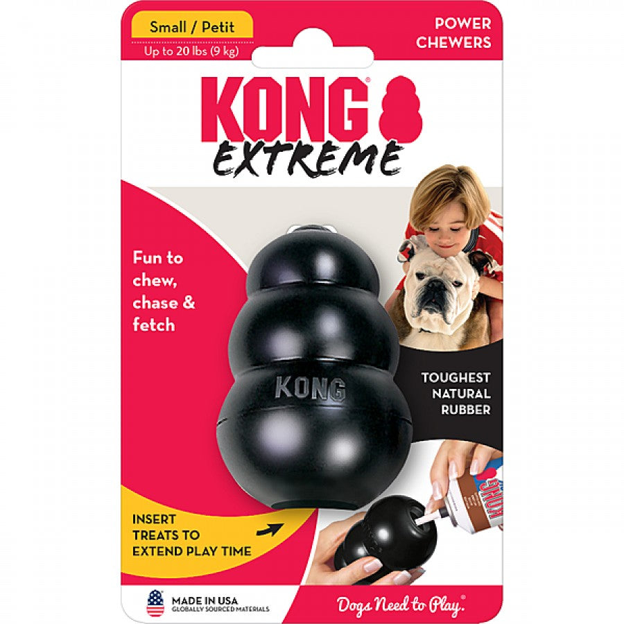LocalID_69806 KONG - Extreme BLACK Dog Treat Dispensing Toy - SMALL - 7.5CM (3in)