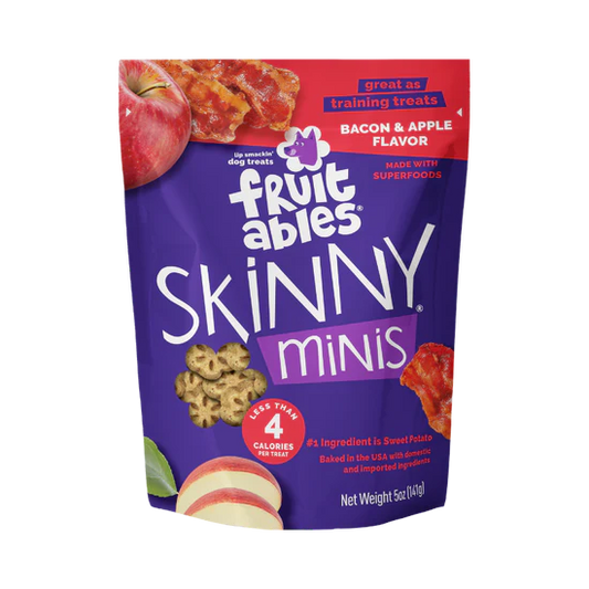 LocalID_71483 Fruitables - Skinny Minis APPLE BACON Chewy Dog Treats - 141GM (5oz)