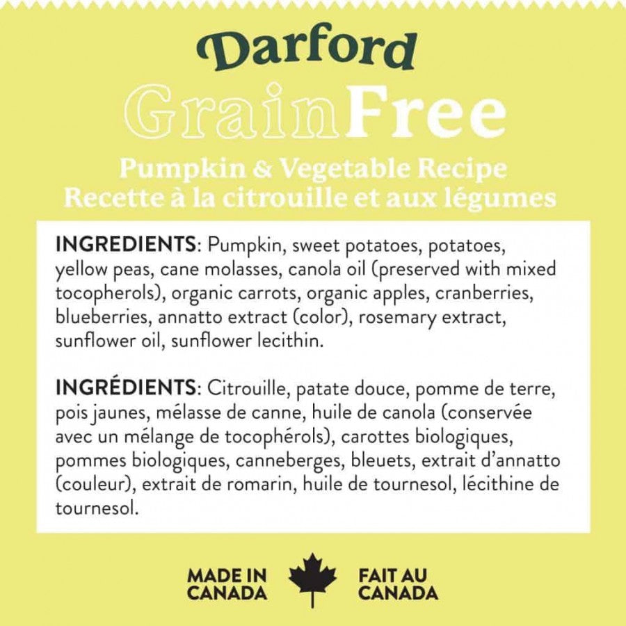 LocalID_68201 Darford - GF PUMPKIN Dog Treat - 340GM (12oz)