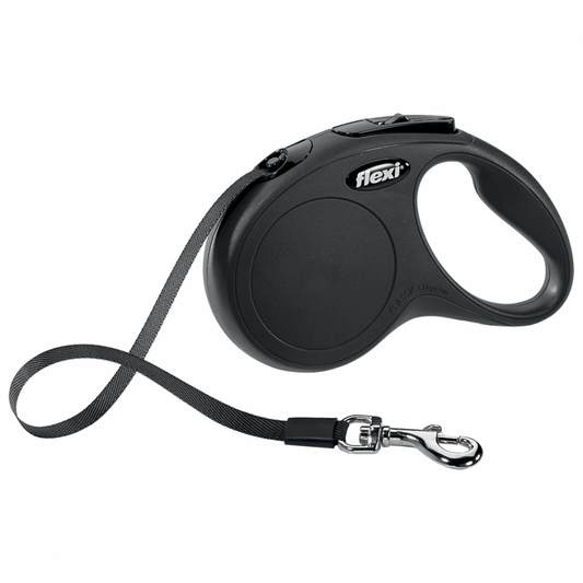 LocalID_72023 Flexi - Classic Tape Flexi Dog Leash - BLACK - LARGE - 8M