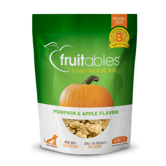 Fruitables - PUMPKIN and APPLE Crunchy Dog Treats - 198GM (7oz)