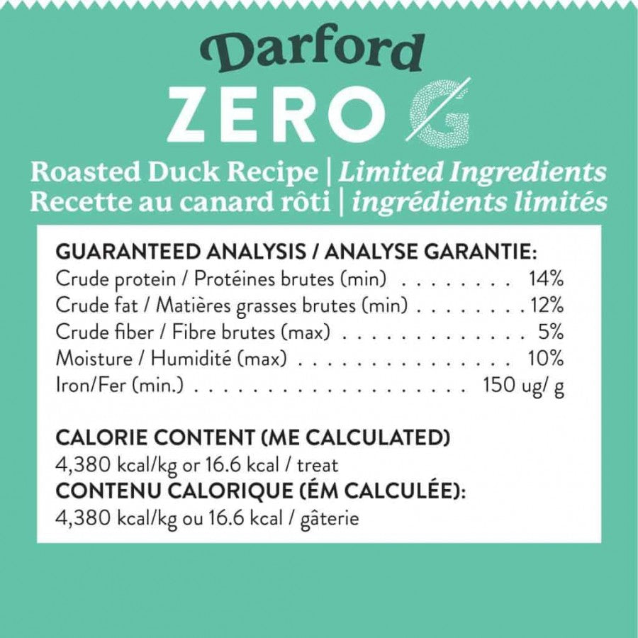 LocalID_68215 Darford - Zero/G ROASTED DUCK Recipe Minis Dog Treat - 170GM (6oz)