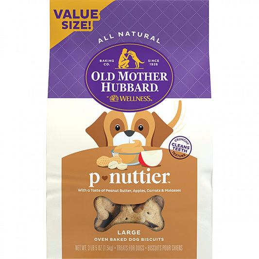 Old Mother Hubbard - Classic Oven Baked P-NUTTIER Dog Treat - LARGE - 1.36KG (3lb)