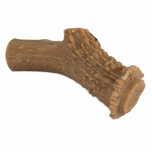 *DISC* Pet Qwerks - SMOKED CHEESE Wood Antler Nylon Dog Chew - LARGE - 11.5CM (4.5in)