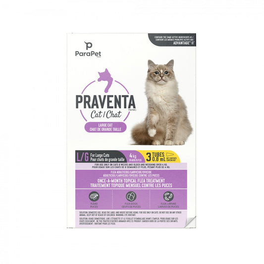LocalID_71225 Parapet - Praventa for LARGE Cats - 4KG and Over - 3 Tubes