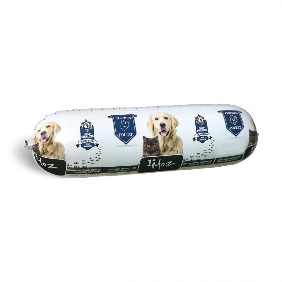 *S.O. - Up to 3 Week Wait* Moz - Dog/Cat Raw Food Roll - CHICKEN - 454GM (1lb) x 12 CASE