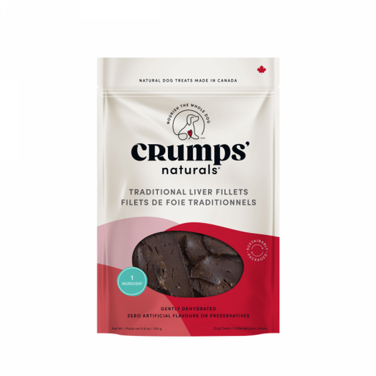 LocalID_61463 Crumps' Naturals - Traditional LIVER FILLETS Dog Treats - 330GM