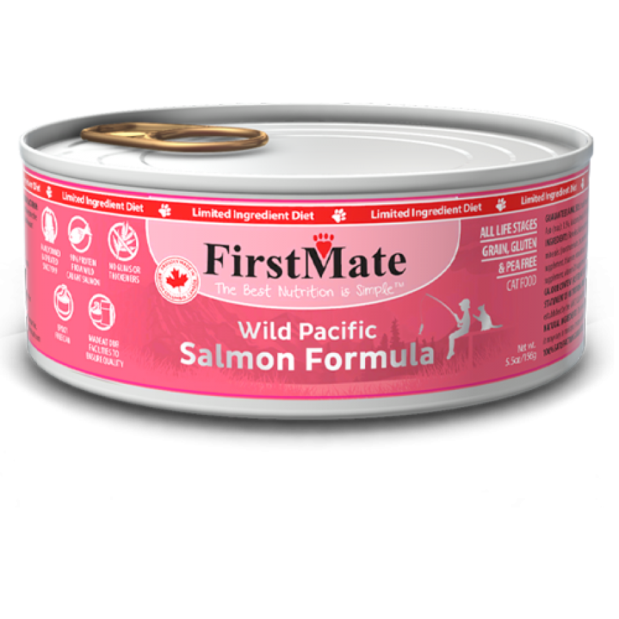 FirstMate - Cat LID GF SALMON Wet Food - 91GM (3.2oz)