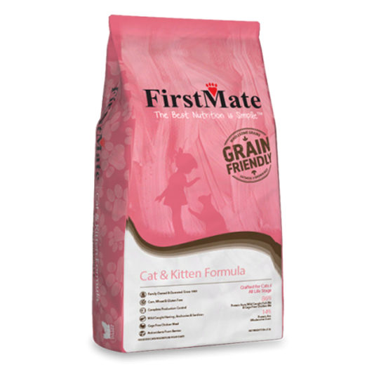 FirstMate - CAT and KITTEN FISH AND CAGE FREE CHICKEN Dry Cat Food - 2.27KG (5lb)