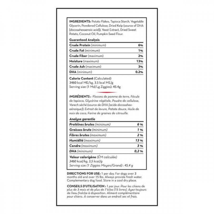 LocalID_70432 KONG - Ziggies Enhanced PUPPY Dog Treat - MEDIUM LARGE - 227GM (8oz)