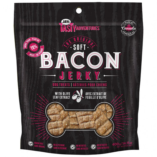 *S.O. - Up to 2 Week Wait* Jay's - Original Soft BACON JERKY Dog Treats - 85GM (3oz)
