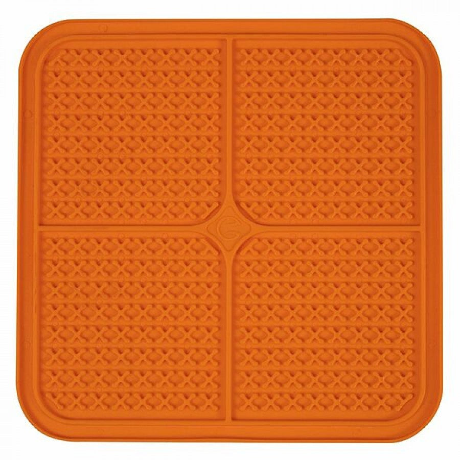 *S.O. - Up to 2 Week Wait* Pet Zone - Boredom Busters Indulge Lick Mat - ORANGE - XLARGE - 28CM (11in)