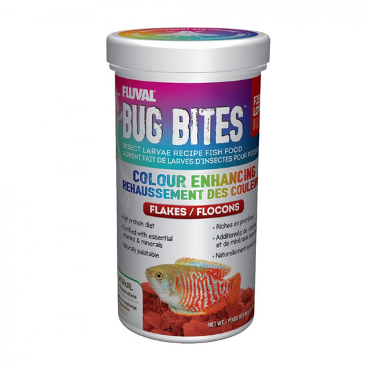 Fluval - Bug Bites Colour Enhancing Flakes - 90GM (3.17oz)