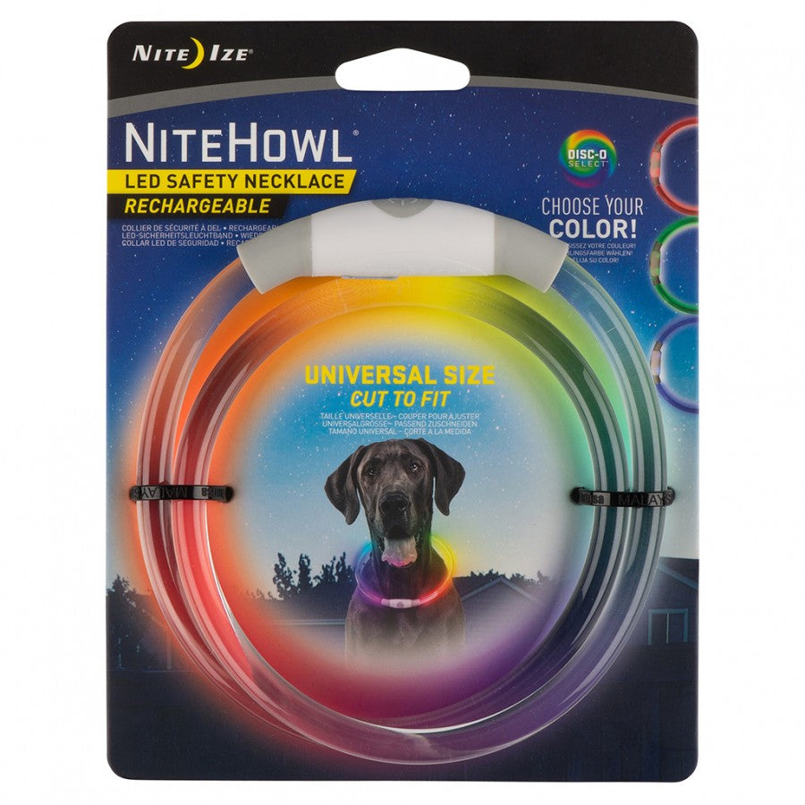 Nite Ize - NiteHowl LED Rechargeable Safety Necklace - DISC-O - 30.4-68.5CM (12-27in)