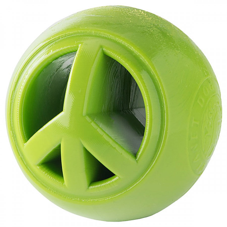 *S.O. - Up to 2 Week Wait* Petstages - Orbee Tuff Nook Peace Sign Dog Toy - GREEN - 6CM (2.5in)