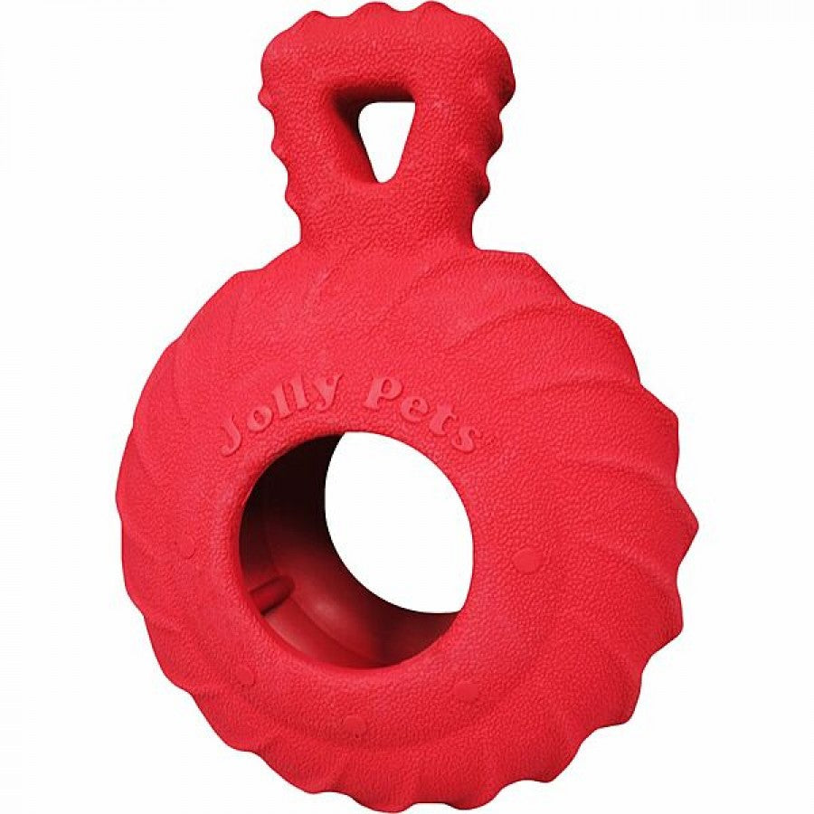 Jolly Pets - Tuff Treader Dog Toy - RED - 11.5CM (4.5in)