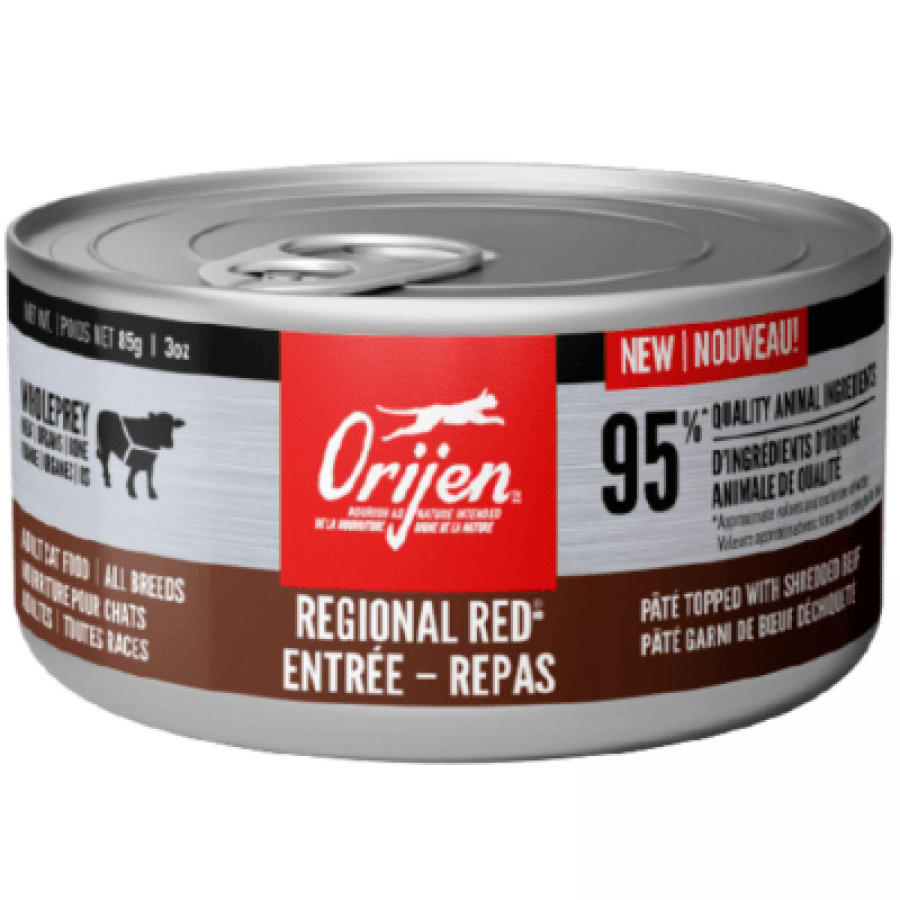 *S.O. - Up to 2 Week Wait* Champion Foods - Orijen REGIONAL RED Entrée Wet Cat Food - 155GM (5.5oz)