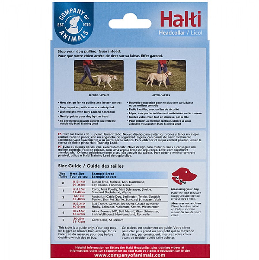 LocalID_66532 Company of Animals - Halti Nylon Head Collar - BLACK - Size 4