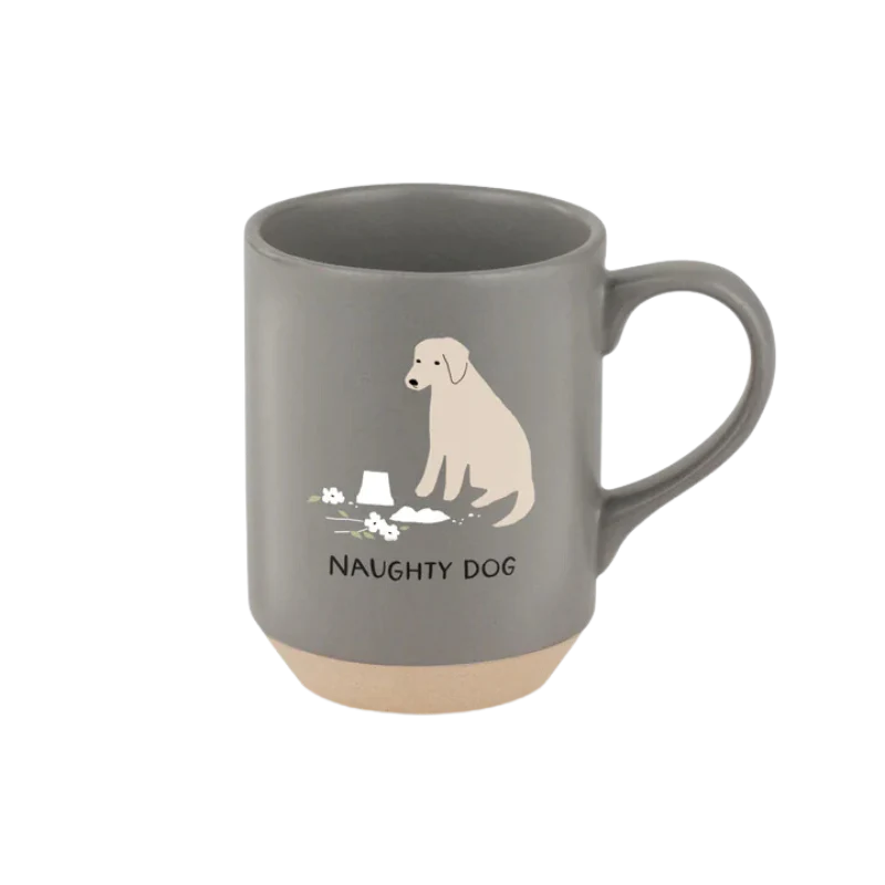 Fringe Studio - Naughty Dog Stoneware Mug - 11x 8CM (4.25x3.25in)