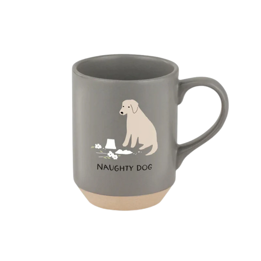 Fringe Studio - Naughty Dog Stoneware Mug - 11x 8CM (4.25x3.25in)