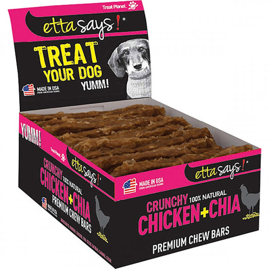 LocalID_65450 Treat Planet - Etta Says! Chew Bars CHICKEN and CHIA Dog Treat - 11.4CM (4.5in) - BULK