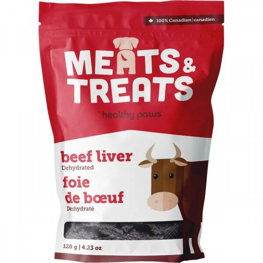 Healthy Paws - Dehydrated BEEF LIVER Dog Treat - 120GM (4.23oz)