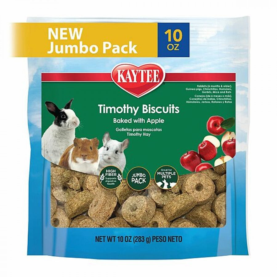 *S.O. - Up to 2 Week Wait* Kaytee - Timothy Biscuits Baked APPLE Small Animal Treat - 283GM (10oz)