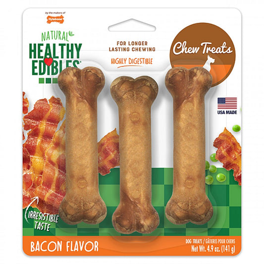 LocalID_69345 Nylabone - Healthy Edibles BACON Dog Chew - SMALL - 3PK