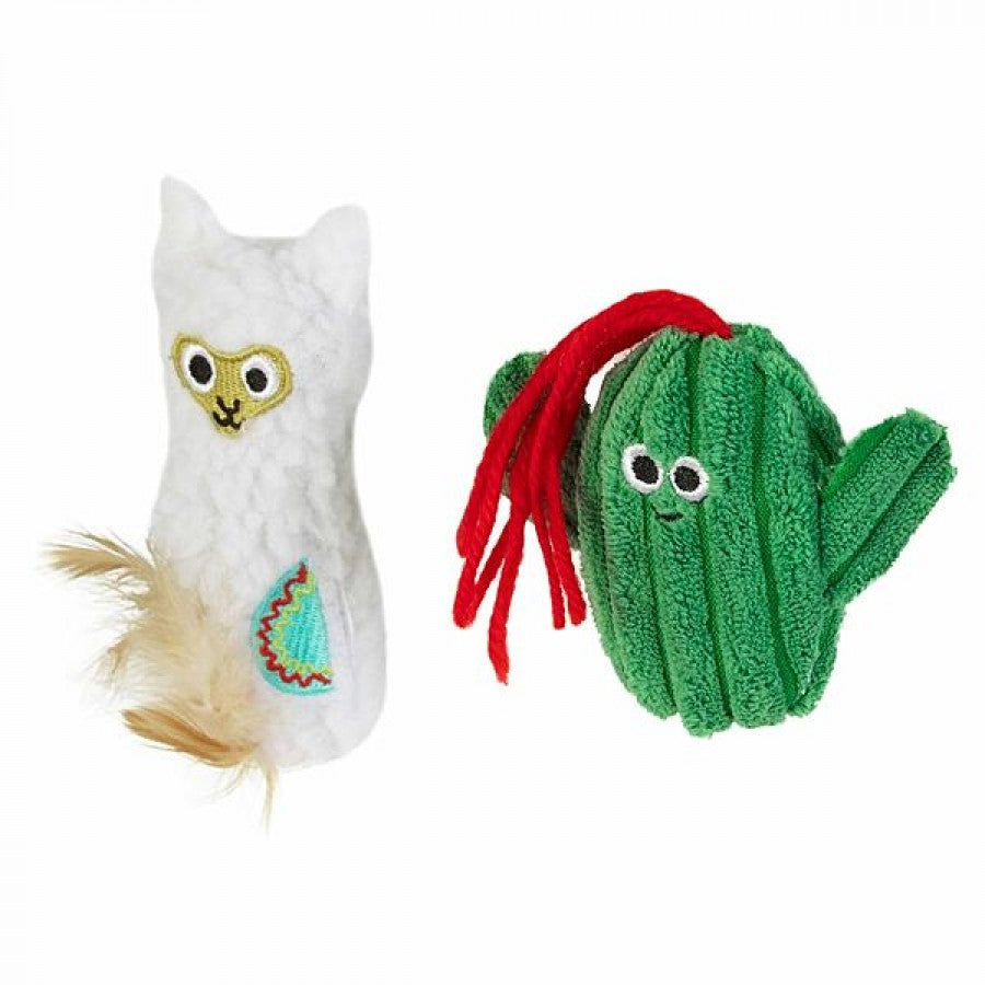 LocalID_65696 Mad Cat - Lucky Llama Cat Toy - 11.5CM (4.5in) Tall - 2PK